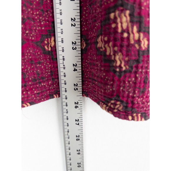 By Anthropologie Blouse Womens S Boho Deep V Neck Ruffle Flared Sleeveless - Picture 8 of 9